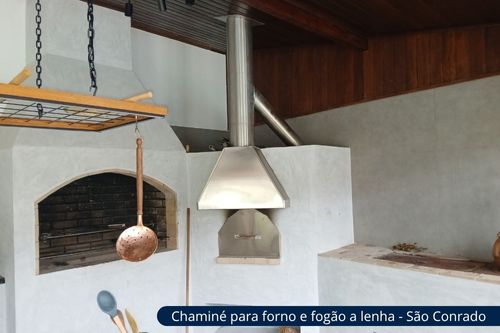 Chaminé para forno e fogão a lenha - São Conrado