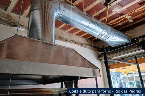 Coifa e duto para forno - Rio das Pedras
