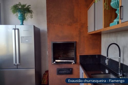 Exaustão churrasqueira - Flamengo